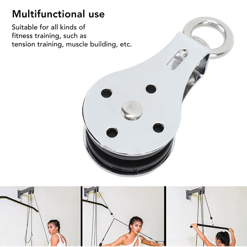 Lifting Single Pulley High Load Bearing Iron Noise Free Swivel