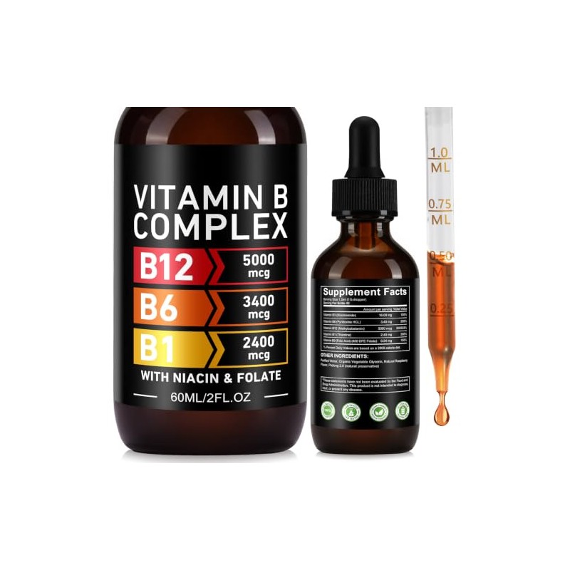 Liquid Vitamin B Complex Drops – Methylcobalamin B12 & B6