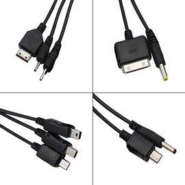 10 in 1 Multi Charging Cable, Universal Multiple Charging Cord Cable with 10 Ports for Cell Phones Speaker MP3 MP4 & More
