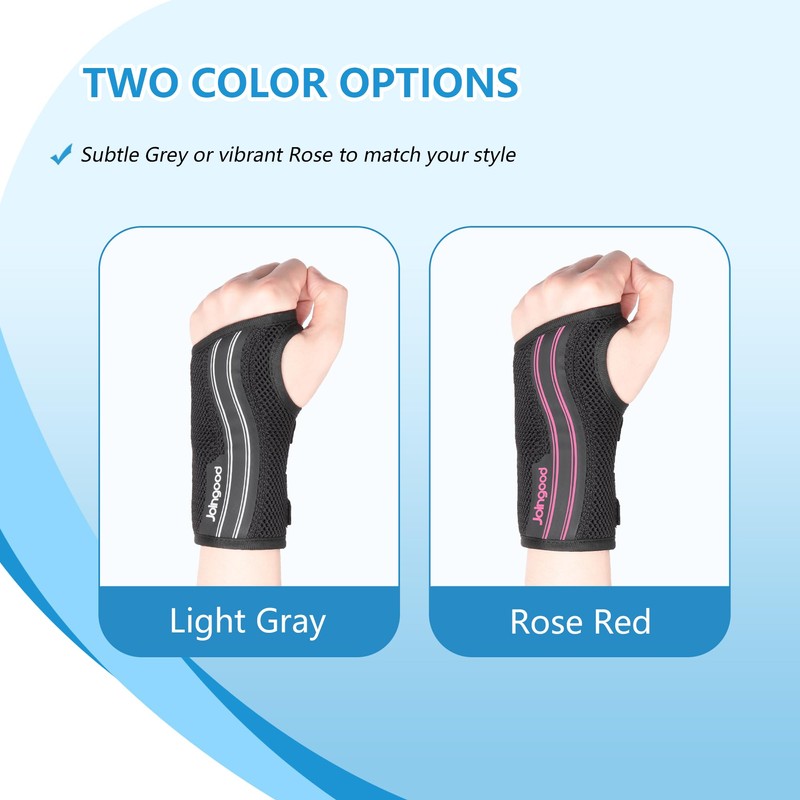 joingood Wrist Brace for Work, Adjustable Support Splint for Women