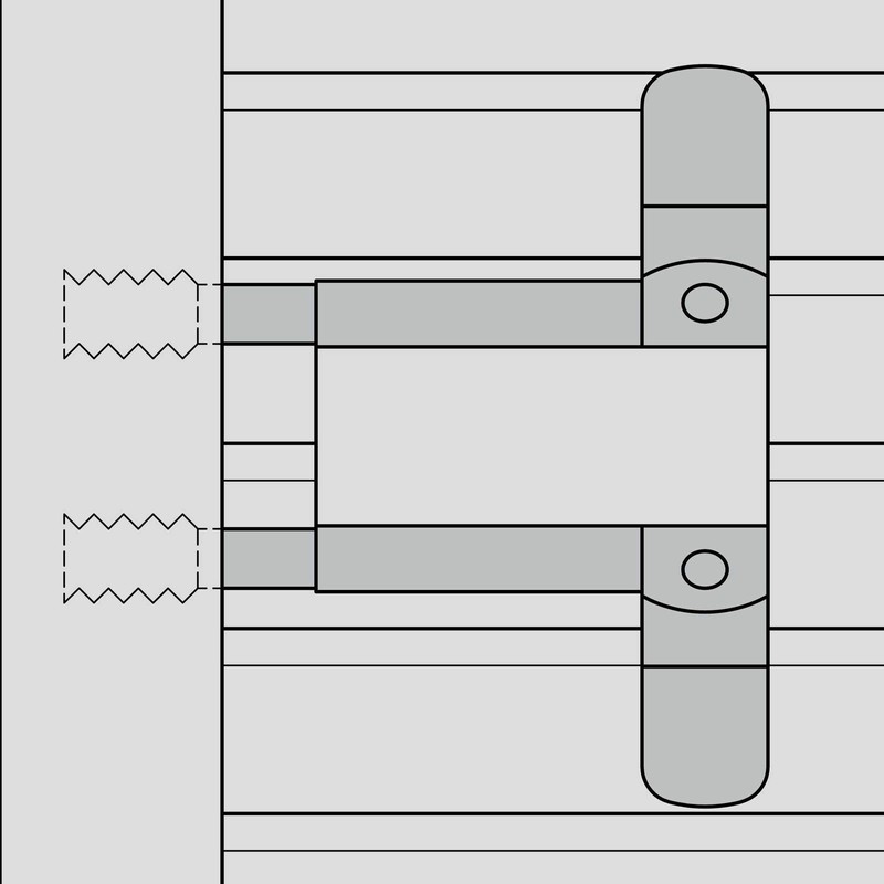 BASI® Roller shutter clamp, 2 pairs, burglary protection, clamping protection