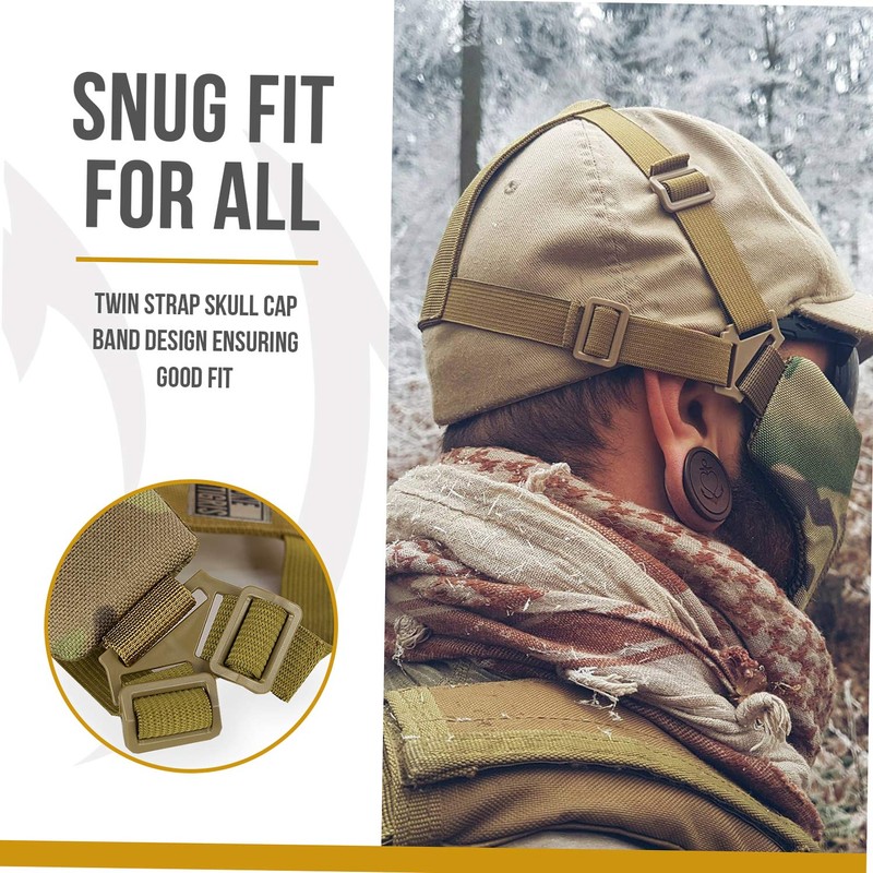 OneTigris 6" Tactical Foldable Half Face Mask Protective Mesh Mask