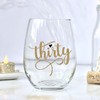 Thirty Stemless Wine Glass Gold 30th Birthday Gift for Women