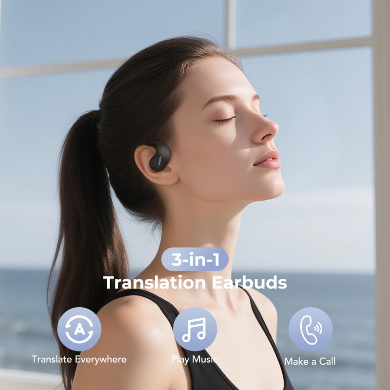 MINISO X15 PRO Translation Earbuds Real Time Open Ear Bluetooth