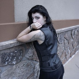 Milwaukee Leather MLL4501 Women's Tactical Swat Style Rider Leather Vest w/Single Panel Back for Club Patches - Large