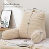 Btargot Corduroy Reading Pillow Bed Wedge Large Adult Backrest Lounge