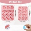 Beasea Chocolate Molds Silicone, 2pcs Mini Cute Dinosaurs Candy Ice