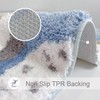 Curved Bath Rug, Corner Shower Mats Anti-Slip Bathroom Carpet Rugs