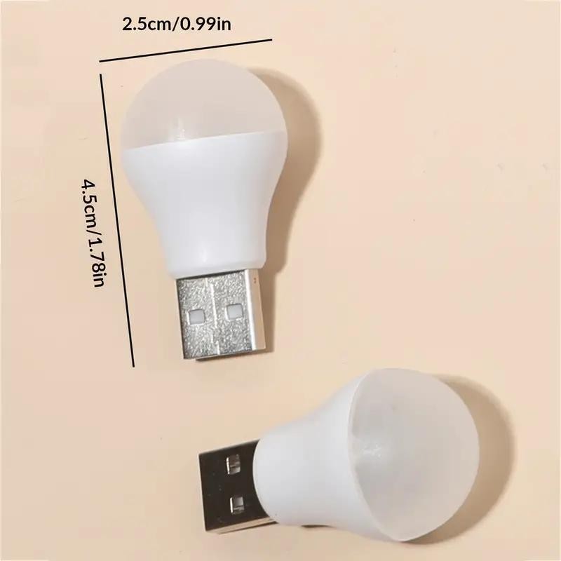 Portable Mini USB Night Light, 2 Counts USB Powered LED