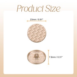 HARFINGTON 10pcs 36L Metal Round Buttons 23mm 7/8" Zinc Alloy Shank Plaid Texture Craft Replacement Sewing Buttons for Clothing Decoration DIY Accessories, Sand Gold