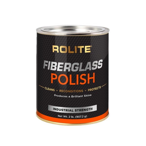 Rolite Fiberglass Polish (2lb) for Removing Water Spots, Staining, Oxidation & Hairline Scratches on Boats, Clearcoat, Acrylic and Polycarbonate