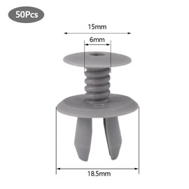 50 Stück 701867299 Befestigung Clips für VW T4 T5, Kunststoff Innenverkleidung Befestigung Clips Grau, Verkleidungsklammern Befestigungsclips, Türverkleidung 9 mm Loch, Ideal für Innenverkleidung