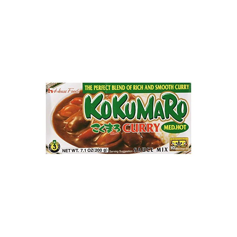 House Foods Kokumaro Curry, Medium Hot, 10 Count (Pack of