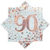 OAKTREE UK 635852 Oaktree Sparkling Fizz 90th Rose Gold 33cm