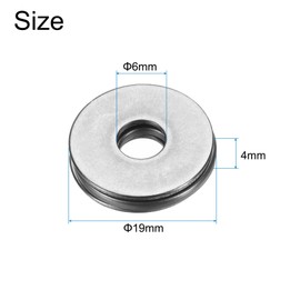 QUARKZMAN 10 Sets AXK0619 Axial Needle Roller Bearings with Washers 6x19x4mm Chrome Steel Needle Roller Bearings P5 (ABEC 5)