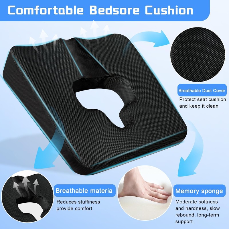 Bed Sore Cushions for Butt, Anti Bedsore Cushion, Breathe Freely