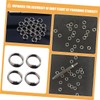 Happyyami 100pcs Metal Flight Rings Repointing Tool O Shape Shaft