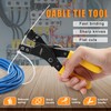 Zhushan Nylon Cable Tie Bundling Tool, 2-in-1 Zip Tie Plier