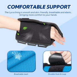 YiYame Boxer Fracture Splint, Ulnar Gutter Splint Right Hand, the 4th and 5th Metacarpal Finger Splint Hand Brace, Boxer Orthosis Hand & Wrist Brace for Women & Men, Left, L