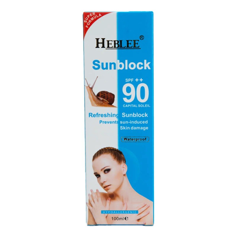 Heblee Protector Solar Baba Caracol Spf Waterproof Uva Uvb Fórmula