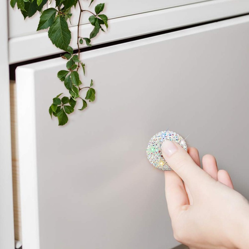 SAVORI Cabinet Knob Crystal Dresser Cupboard Drawer Wardrobe Door Knobs