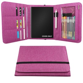 Funda Folio compatible con Rocketbook Everlast Fusion, organizador de cuaderno de tamaño A5, bucle para bolígrafo/portatarjetas de visita, 9.6 x 7.4 pulgadas (tamaño ejecutivo)