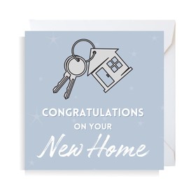 Second Ave New Home Square Card Congratulations New House Greeting Card