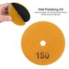 10Pcs 3in Diamond Wet Polishing Pad Soft Grinding Discs Polisher