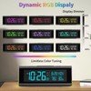 Digital Alarm Clocks for Bedrooms, LED Desk Clock with RGB