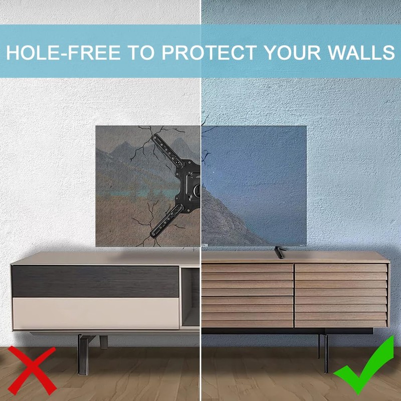 Anti-Slip TV Stand Leg, Base Pedestal Feet Replacement With Screws