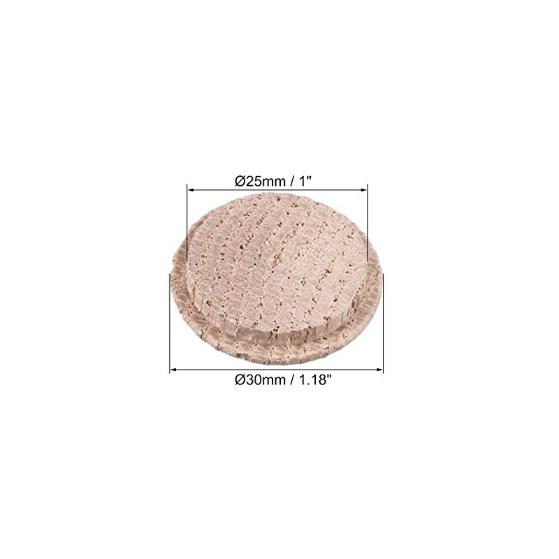 uxcell Wood Button Plugs 1 Inch Oak Hardwood Screw Hole