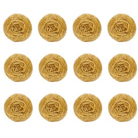 Tueascallk 12-Pack Brass Soldering Iron Tip Cleaner, Used for Cleaning Solder and Flux Residue From the Soldering Iron Tip or for Replacing the Copper Wire Storage Tank