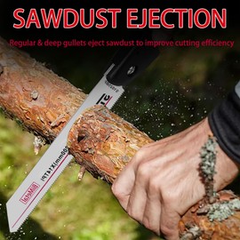 Reciprocating Saw Blades – 10PCS 200mm Reciprocating Saw Blades for Wood & Metal – Compatible with Bosch, Makita, Dewalt, Ryobi, Black & Decker Scorpion, Milwaukee & More – Durable & Precise Cutt