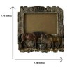 Comfy Hour 7.48" x 7.75" Double Horse Figurine Photo Frame,