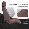 Coverado Leather Seat Cover Front, Universal Covers for Cars, Waterproof