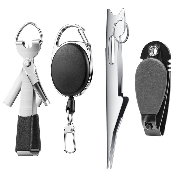 Yauhar 4Pcs Fishing Knot Tying Tool Set, Fishing Line Cutter