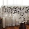 Beige 24 Inch Round HANDMADE Cotton Crochet Lace Placemat Doilies