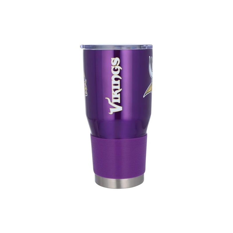 Logo Brands 618-S30T-1: Minnesota Vikings 30oz Stainless Tumbler