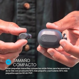 JLab JBuds Mini, auriculares inalámbricos verdaderos, multipunto Bluetooth, IP55 resistente al sudor, audio consciente, salvia