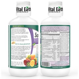 Vital Earth Minerals Super Multi – Liquid Multivitamins for Women, Men & Kids, Liquid Vitamins with Fulvic Acid for Better Absorption, MTHFR Support, 32 Oz + 1 Oz Cup