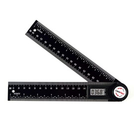 GemRed Digital Angle Finder Protractor (Model 82305-Aluminum, 200mm)