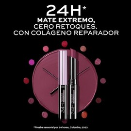 L'BEL - Forever Labial Mate en Barra Color Rosé Addict 2g, De Larga Duración, con Colágeno, Labial de Color con Acabado Mate, Repara y Suaviza los Labios, Fija y Evita Transferencia
