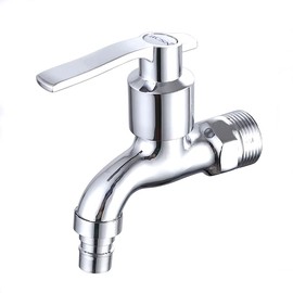 Sugarello Washing Machine Faucet, Single Faucet, Easy Lever Handle, G1/2, For Gardening, Watering, Fully Opens at 90 Degrees, Elderly, Nursing, Children, Wall Mounted, Home Faucet, Replacement, Zinc