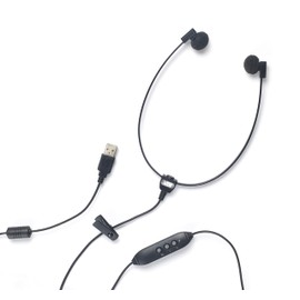VEC Spectra-TCU Multimedia Stereo Headset with Built in Microphone and USB Plug