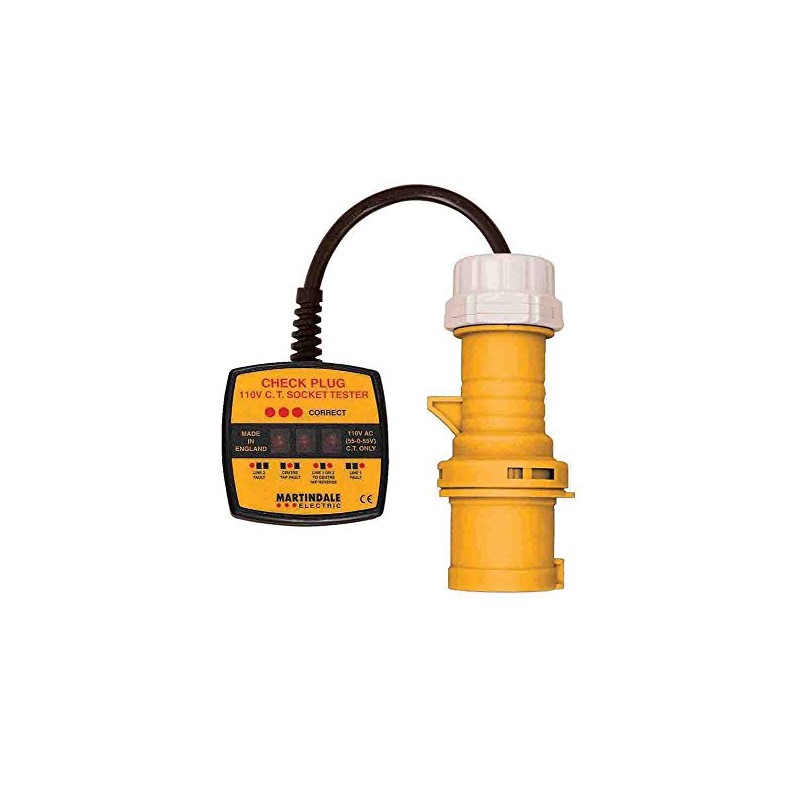 Martindale CP301 110V 16A Industrial Socket Tester,Yellow