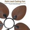 Wiviniya Tropical Ceiling Fans with Lights and Remote/APP Control, 44