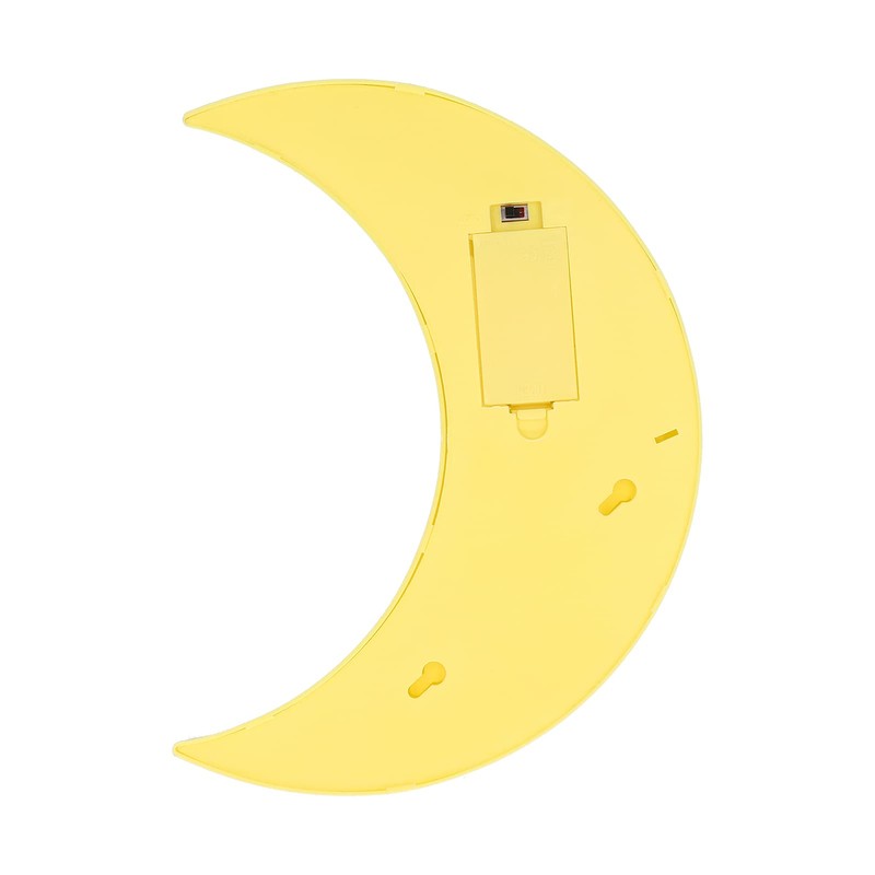 BORDSTRACT LED Moon-Shaped Light, Half Moon Marquee Sign, Children's Room,