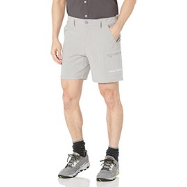 HUK womens Next Level | Quick-drying Performance Fishing Shorts, Overcast Grey, Medium