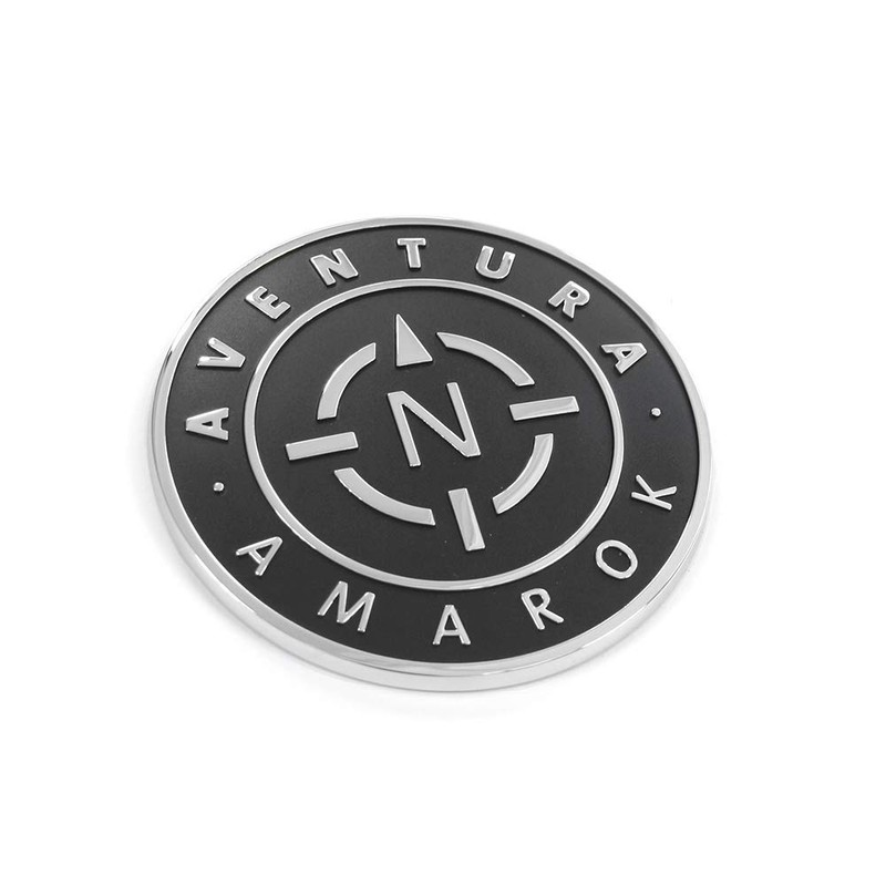 Volkswagen AVENTURA Badge Side Roll Bar Emblem, Metal, Chrome, Satin