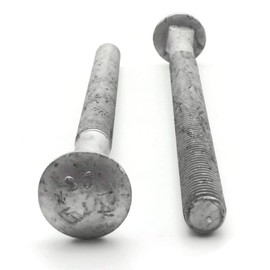Carriage Bolt Hot Dipped Galvanized - 1/2"-13 x 7 PT - Qty-100